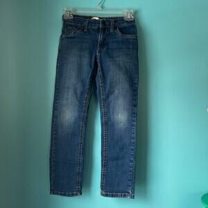 Levi Jeans Blue Denim Youth Boys Size 8 Regular Performance 511 Slim
